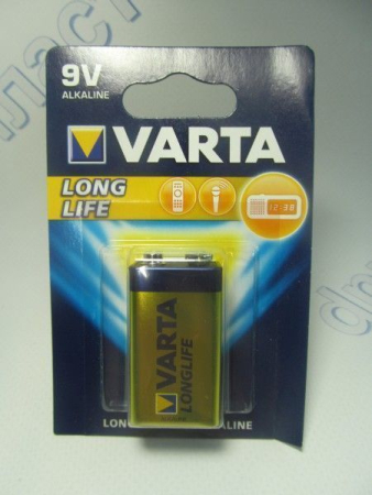 Батарейка VARTA LONG LIFE 9V (крона)
