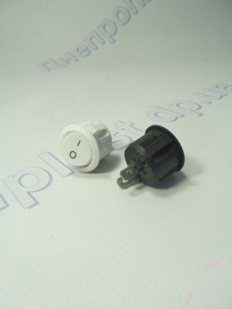 Выключатель круглый (белый, черный) YL213-02