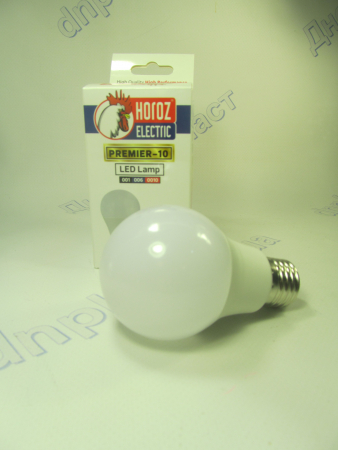 Лампа светодиодная А60 LED 10W E27 6400K HOROZ