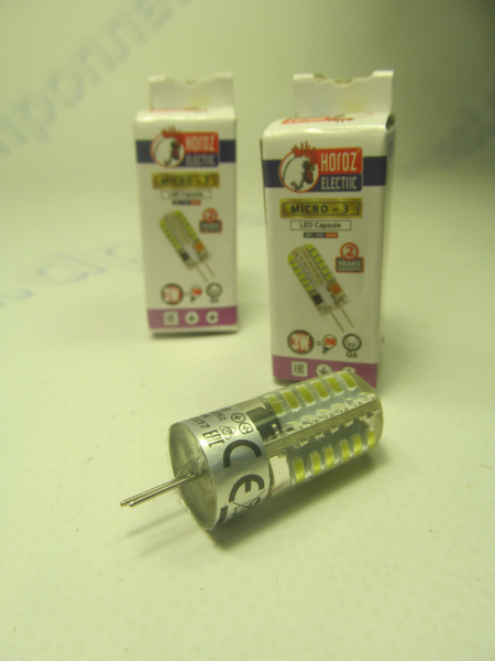 Лампа LED G4 3W 6400K микро-3 HOROZ