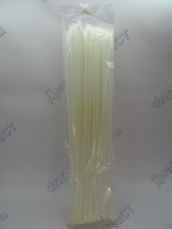 Кабельная стяжка 5,0*400мм 100шт (белые)