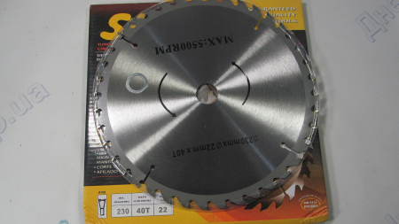 Диск для циркулярных пил 230*22*40 Z  (299450)