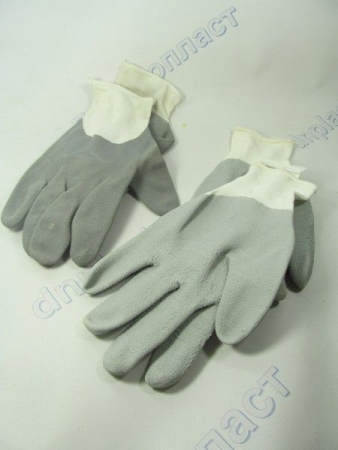 Перчатки бело-серые,стрейч покрытый нитрилом MEMPHIS