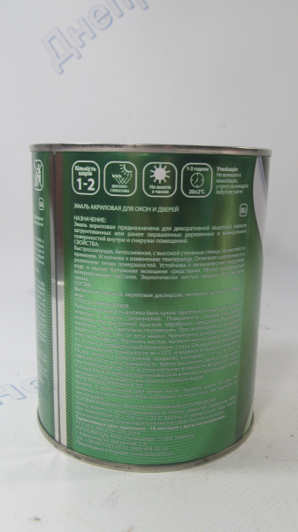 Эмаль акриловая 0,75мл для окон и дверей 