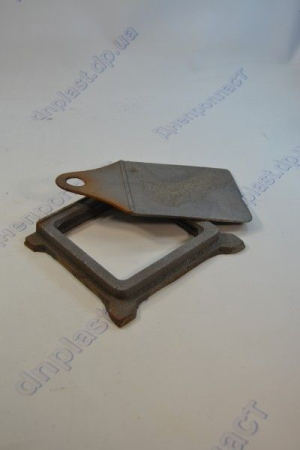 Засов чугунный маленький 17см*17см