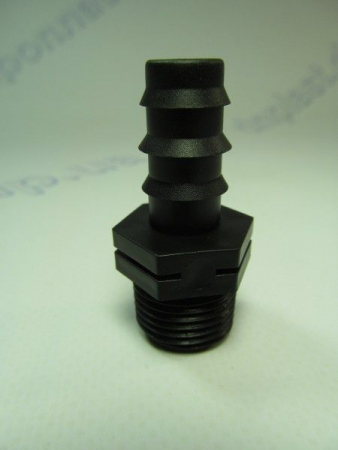 Коннектор 16х1/2 НР для садовой трубки (капельный полив)