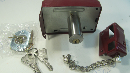 Замок накладной  МЕКО-101 с защелкой