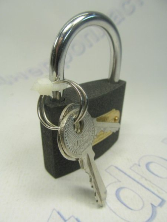 Замок навесной 50мм (серый)