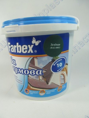 Краска резиновая 1,2 кг зеленая 
