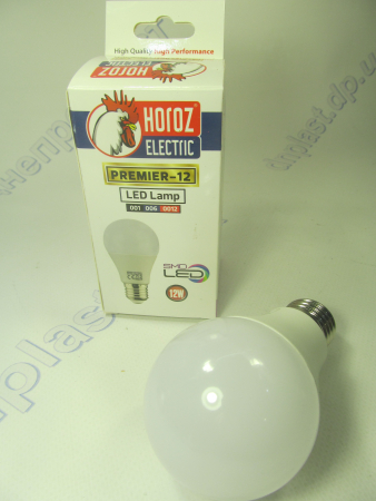 Лампа светодиодная А60 LED 12W E27 6400K HOROZ