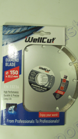 Алмазный Диск 150*7*22,23 Сегмент Wellcut Promo