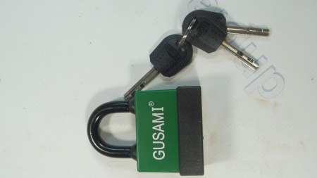 Замок навесной 55 мм обрезиненый корпус 