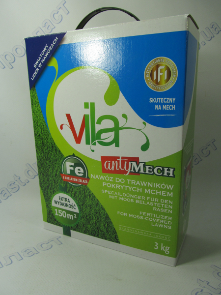 Удобрение для Газона антимох 3кг гранул. Vila