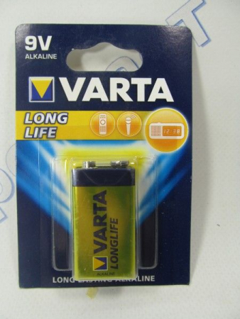 Батарейка VARTA LONG LIFE 9V (крона)