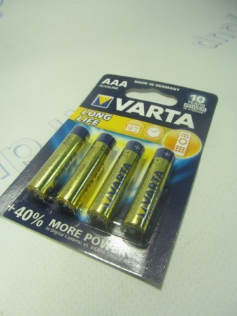 Батарейка VARTA LONG LIFE AAА 1.5V