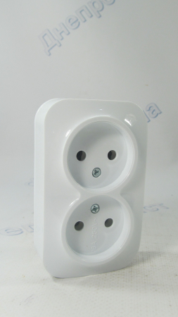 Розетка 2 наружная HOROZ