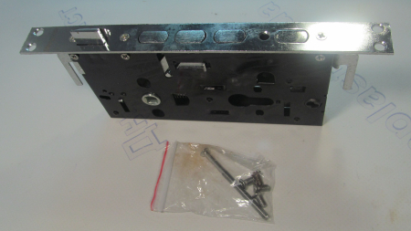 Замок врезной для китайских дверей (1278) правый, полуквадратный ригель