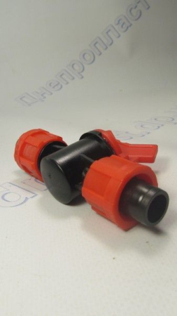 Соединительный кран для капельной ленты (капельный полив)