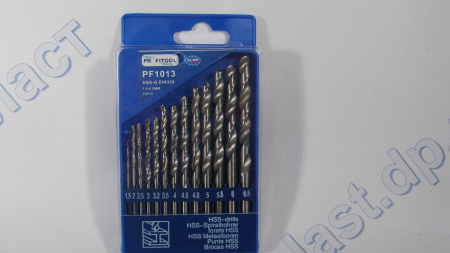 Набор сверл по металлу 13шт (1,5 - 6,5мм) 