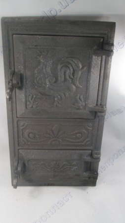 Дверца поддувальная и топочная чугунная спаренная 500мм*270мм 100920