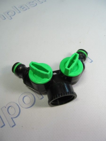 Тройник 3/4 - ЕСО с двумя кранами  Presto