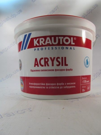Краутол силикон-модифицированная фасадная краска Krautol Acrysil 10л
