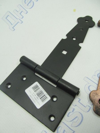 Петля Стрела (узор) 150мм медь,черная