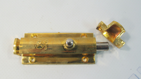 Шпингалет с кнопкой большой