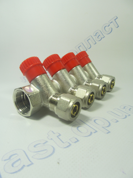 Колектор 16*3/4  4-ой с перекрытиями  Santan