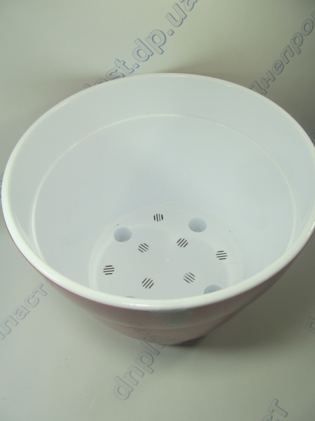 Вазон АСТИ (12,0 л) красный-белый