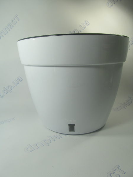 Вазон АСТИ (12,0 л) белый-чёрный