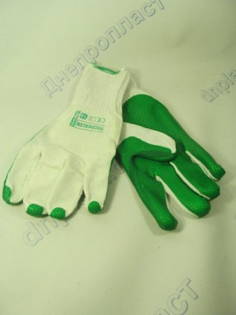 Перчатки стекольщика х\б прорезиненные односторонние