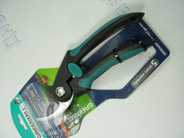 Секатор садовый, пластиковые ручки d=15мм  GREENMILL GR0081