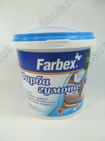 Краска резиновая 1,2 кг зеленая 