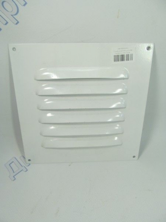 Решетка вентиляционная металическая белая 175*175мм