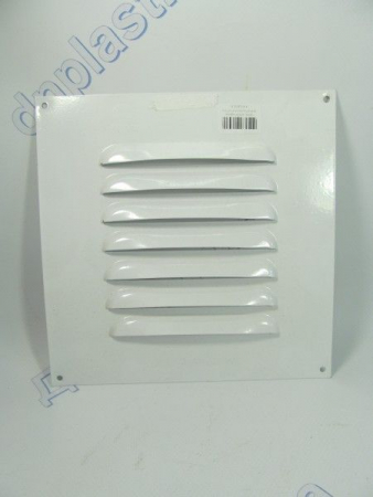 Решетка вентиляционная металическая белая 205*205мм