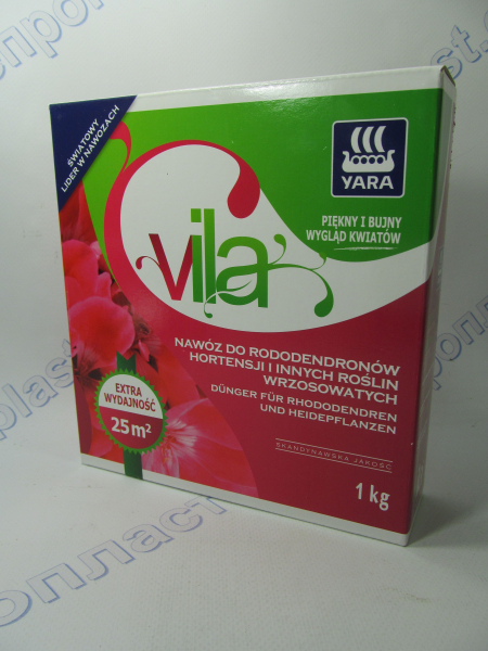 Удобрение для рододендронов, азалий, гортензий 1кг гранул. Vila