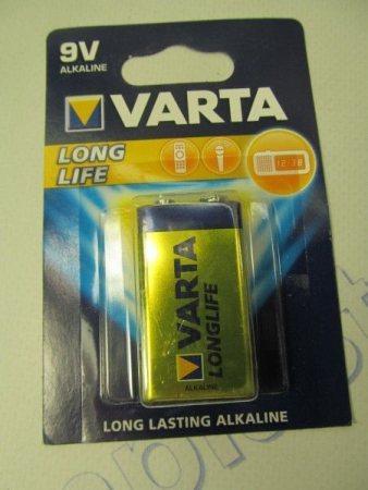 Батарейка VARTA LONG LIFE 9V (крона)