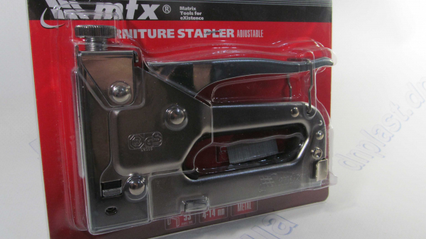 Степлер металл регулируемый, 4 - 14 мм ПРОФИ  POLAX