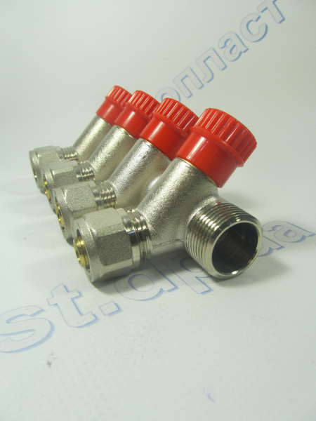 Колектор 16*3/4  4-ой с перекрытиями  Santan