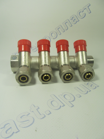 Колектор 16*3/4  4-ой с перекрытиями  Santan