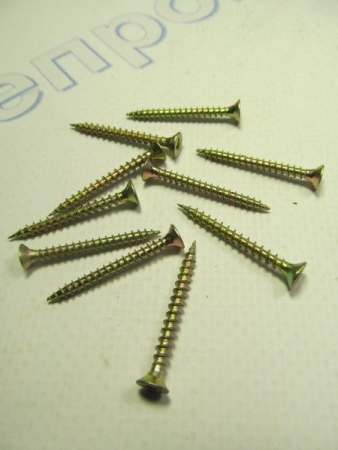 Шуруп универс. с потай головкой 3,0*30мм (ж.цинк)