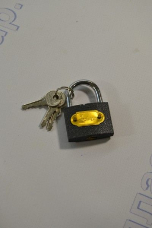 Замок навесной 38мм (серый)