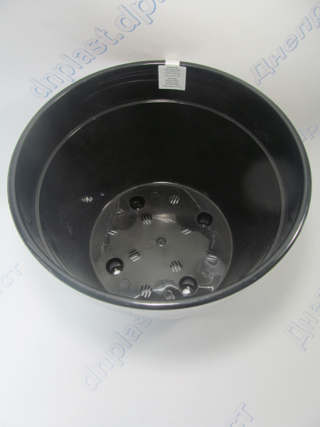 Вазон АСТИ (9,0 л) белый-чёрный