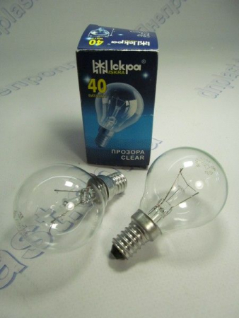Лампочка  електрична Е14 / 40Вт (куля) ТМ"Іскра"