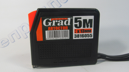 Рулетка с автостопом 5м*13мм  (черная)