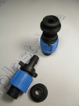 Фитинг стартовый с резинкой для ленты (капельный полив)