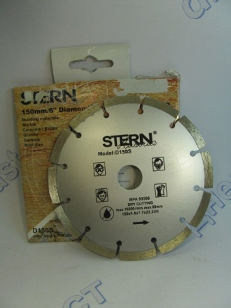 Диск алмазный 150*7*22,2мм Сегмент Stern