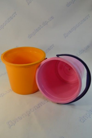 Ведро пластмасовое 7л. п\п (цветное)