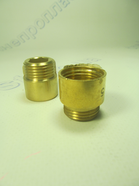 Удлинитель латунь 1/2  L=15мм